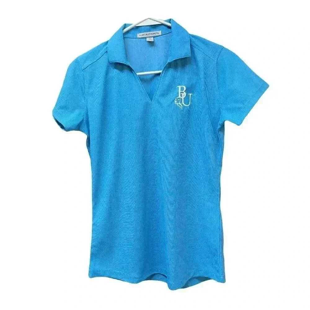 🌟 Port Authority Ladies XS Blue Polo Shirt with Bark University Logo 🌟